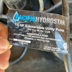 1/6 Hp Utility Water Pump