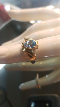 Gold ring with stone