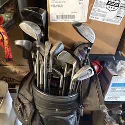 Various Left Handed Golf Clubs