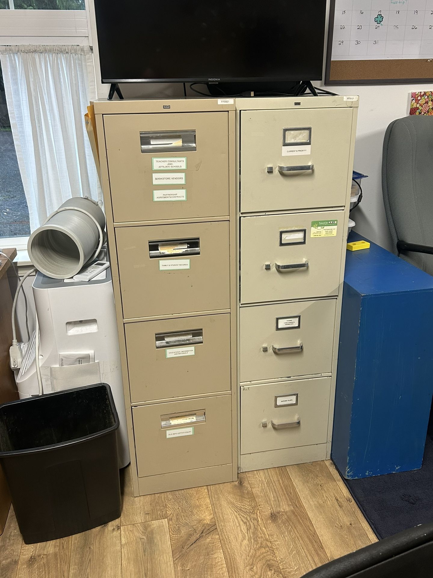 4 1/2 Feet Tall File Cabinets
