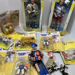 Hockey Starting Lineup Toys: Wayne Gretzky+Mario Lemieux+++