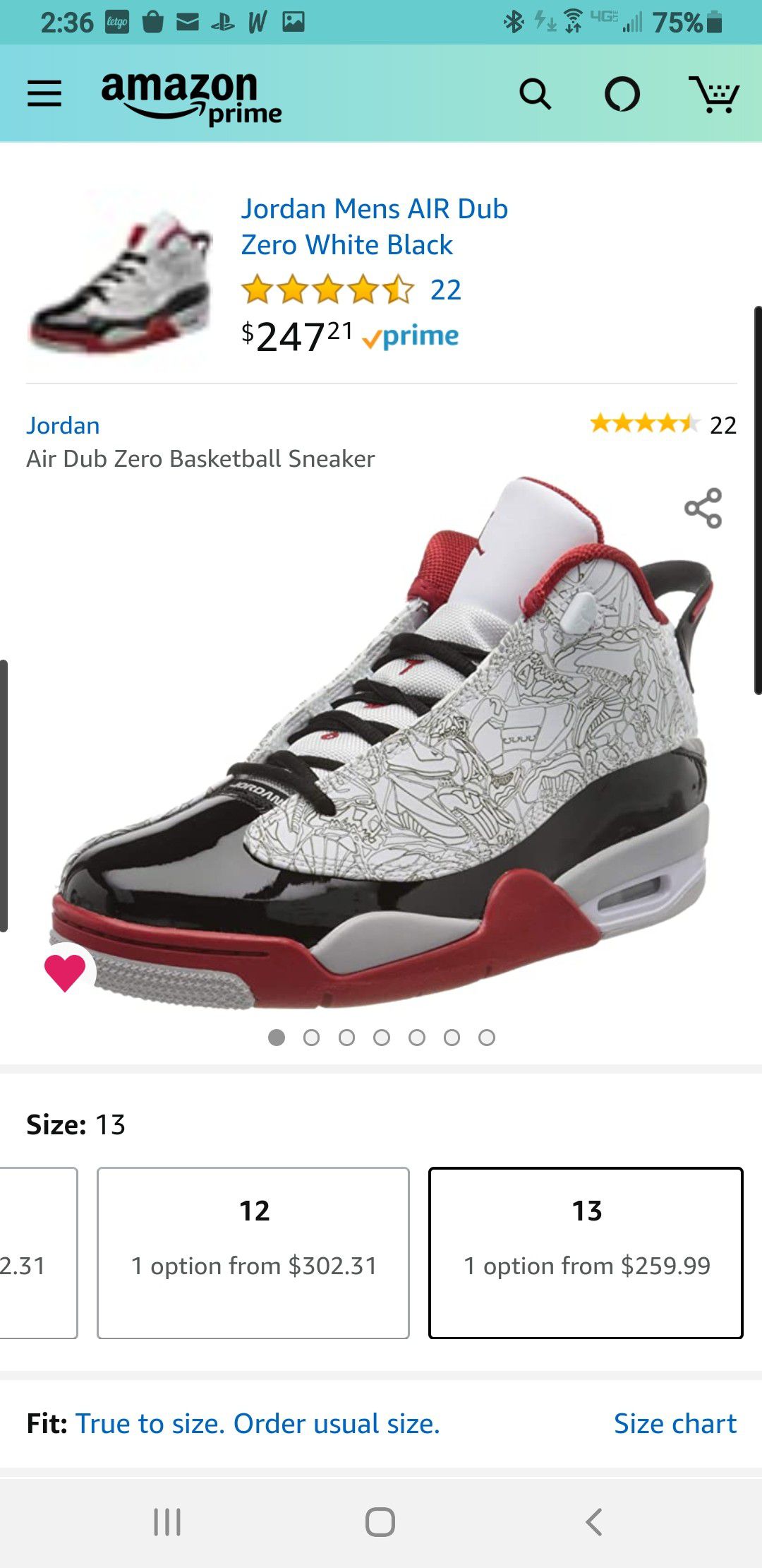 Nike Jordan Dub-Zero size13 New in box