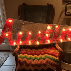 Light Up Austin Sign
