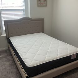 Full Size Bed Frame With Mattress 