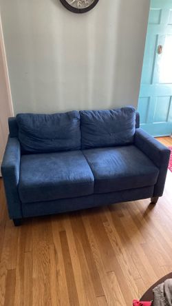 Blue Loveseat