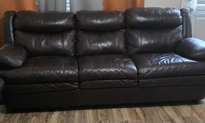 Genuine Leather Living Room Set - 3 Pieces