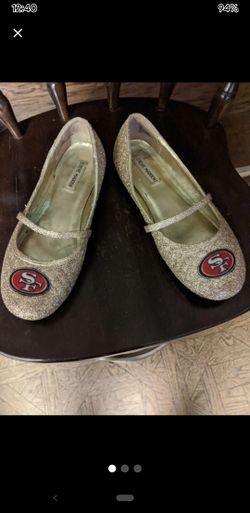San Francisco 49ers ladies custom flats