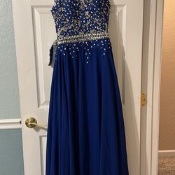 Royal Blue prom Dress