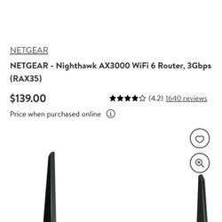 Ax3000 Nighthawk Router 3.0gb 