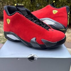 Size 8, 9.5, 10, 11.5, 12 Jordan 14 Ferrari $295-$345 each