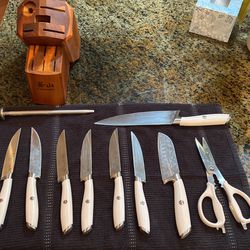 L & L1 Series 17-Piece Knife Set, Forged German Steel