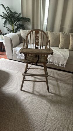 All Wood High Chair