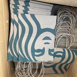 Starbucks Paper Gift Shopping Bag 8x10.25x 4.5 10 for $5