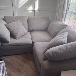 Joybird 3 Seater Grey Cloud Couch
