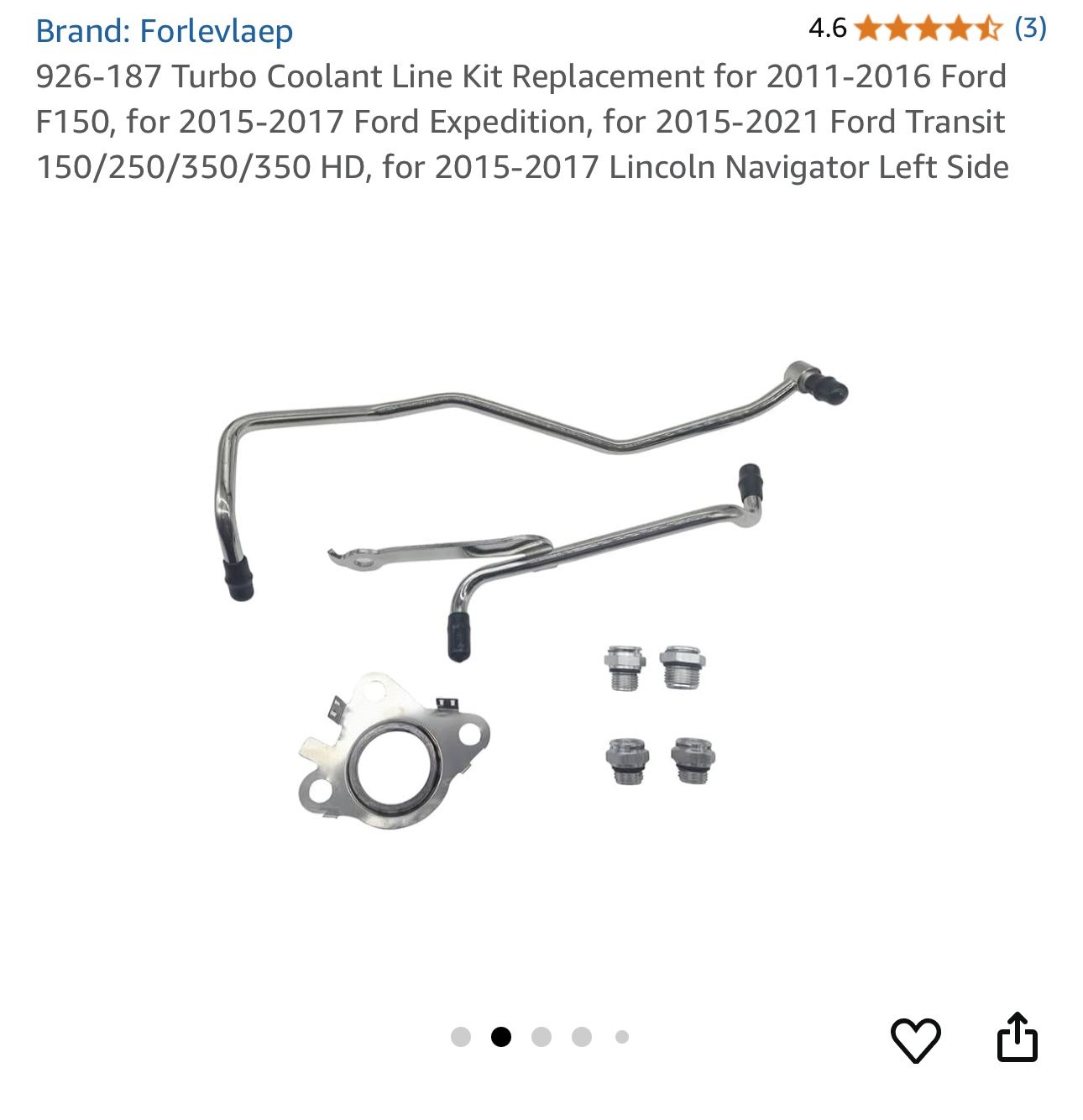 Turbo Coolant Line Kit Replacement 
