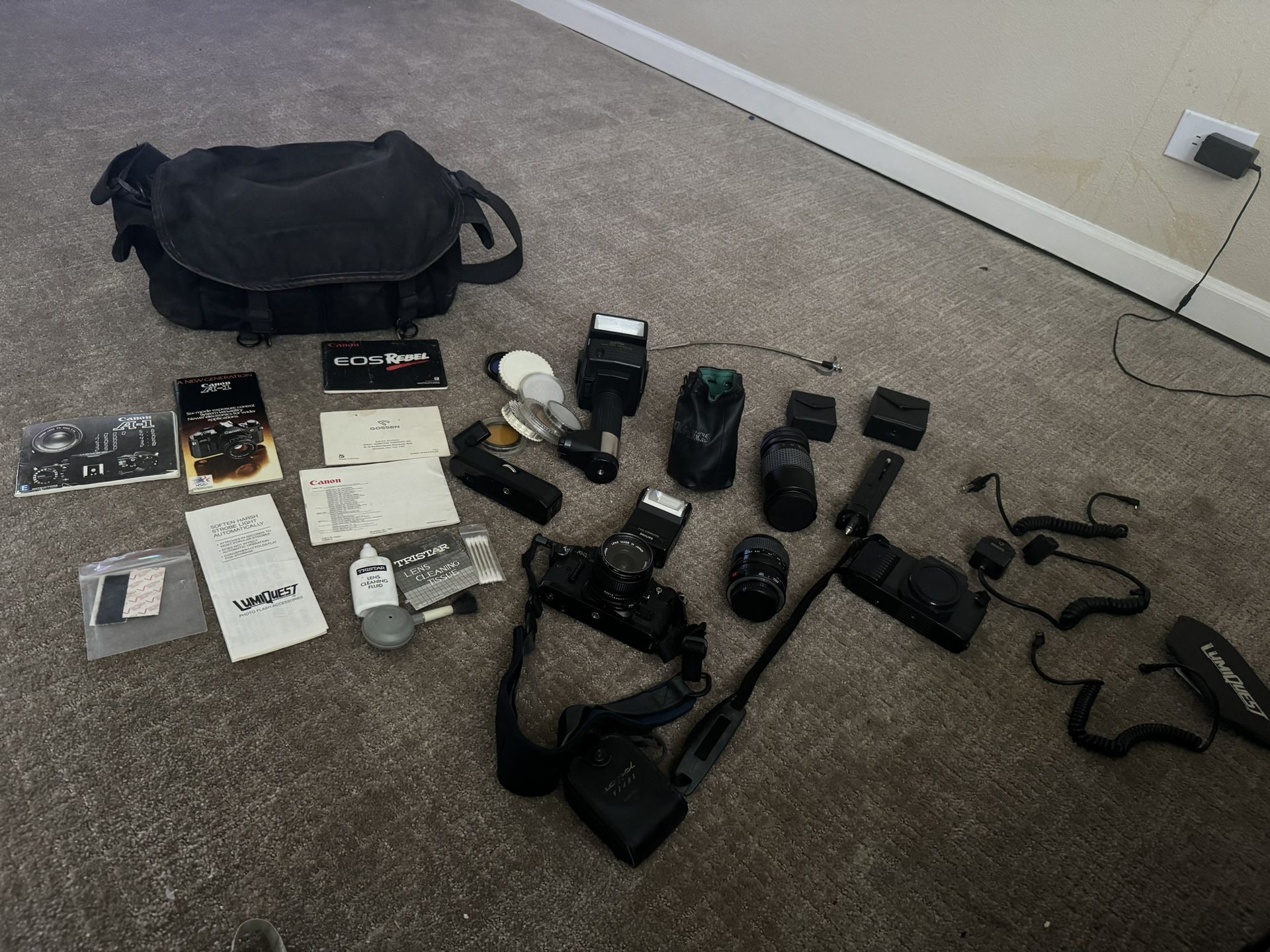 Cannon T50 and Cannon A-1 w/accessories