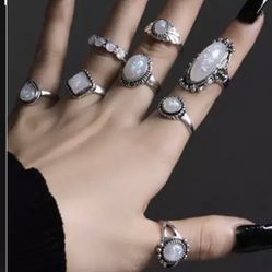 Gorgeous 2021 New Styles Rings Set of 8