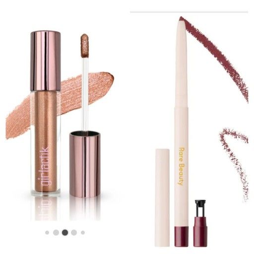 Girlactik Metallic Eye Sparkle Shadow & Rare Beauty Liquid Longwear Eyeliner