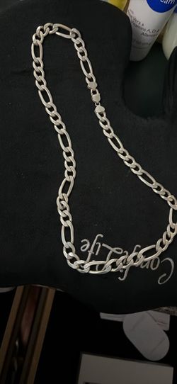 Silver chain italian cuban link