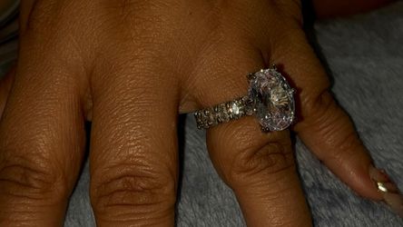 silver zirconia ring