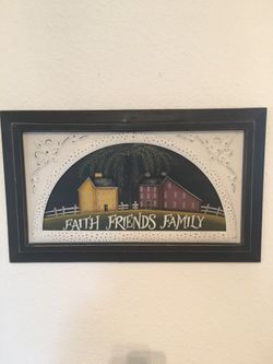 Faith, Friends, Family Wall Art