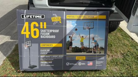 Aro de Basketball Lifetime 46” NUEVO en caja (sin abrir)