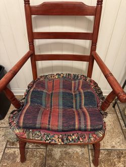 Vintage Small Wood Armchair