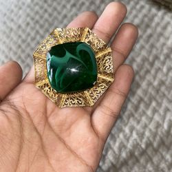 Beautiful Green Brooch 