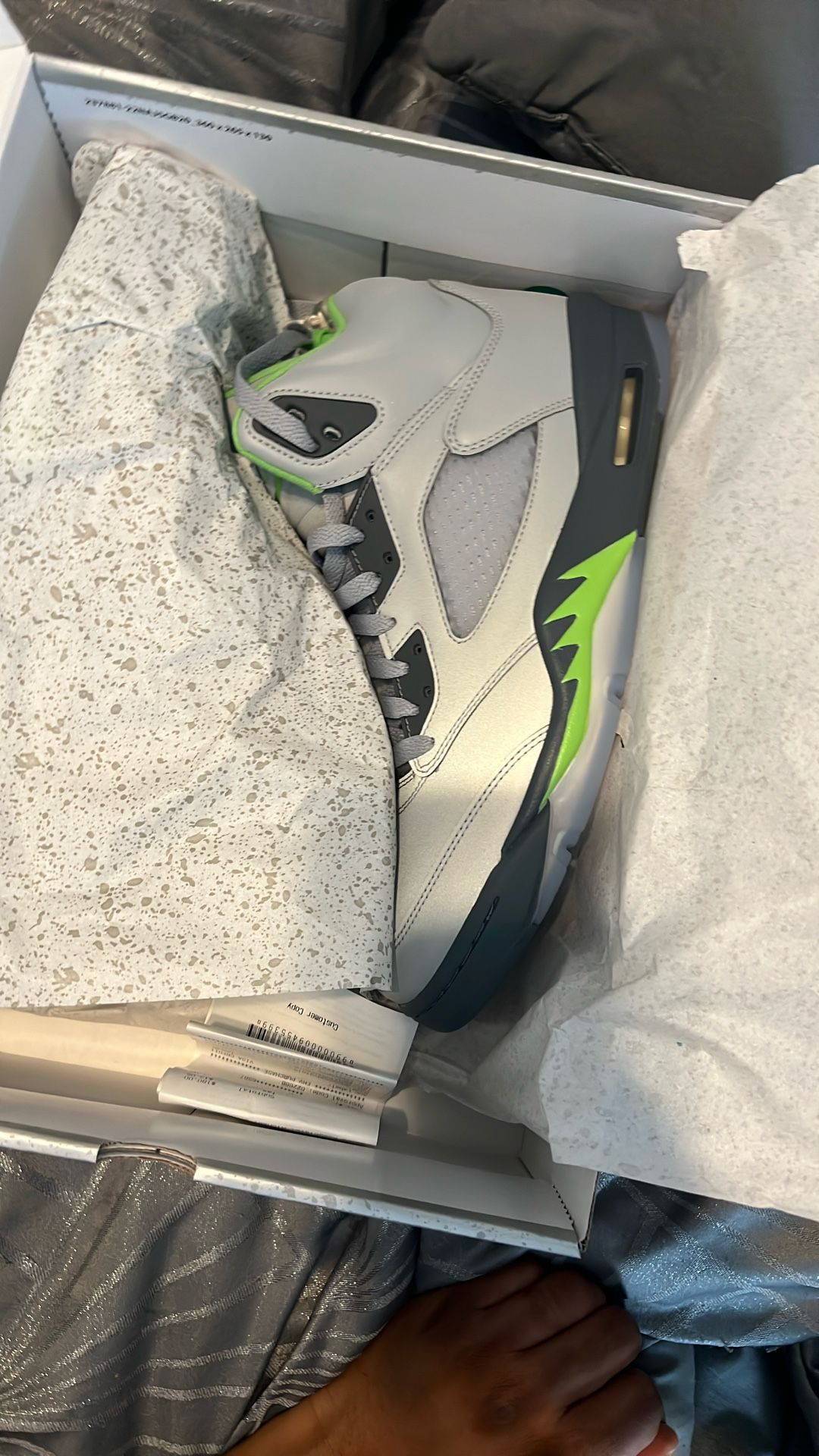 Air Jordan 5 Retro, Green Bean, Size 11.5
