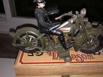 Harley-Davidson Replica Of Circa 1928 Cast Iron Toy
