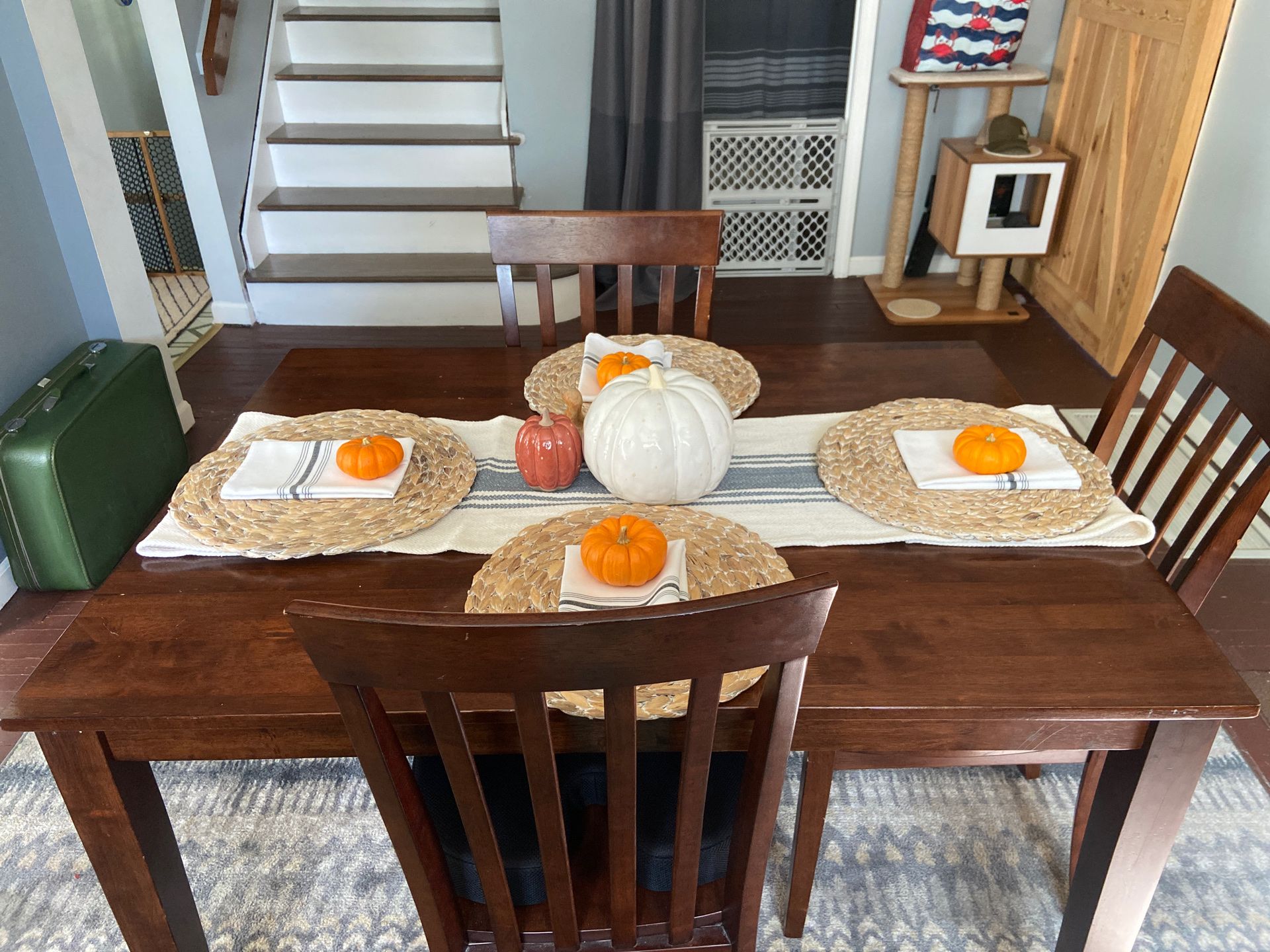 Dining room table and chairs