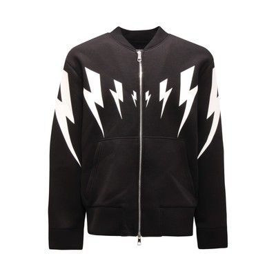 Neil Barrett Bomber Lightning Bolt Jacket Mens Large