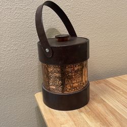 Vintage ice bucket with lid
