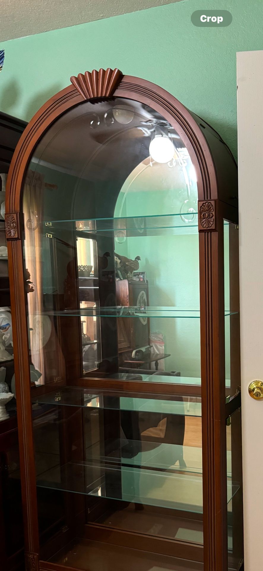 Wood/Glass Curio Cabinet