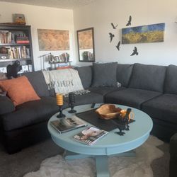 Dark Grey Sectional 