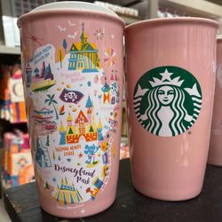 Disneyland Starbucks ceramic Tumbler