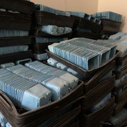 16 Of 4 Inch Pots And One Black Flat For2$