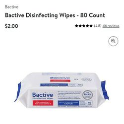 Bactive Disinfectant Wipes 11 Packs