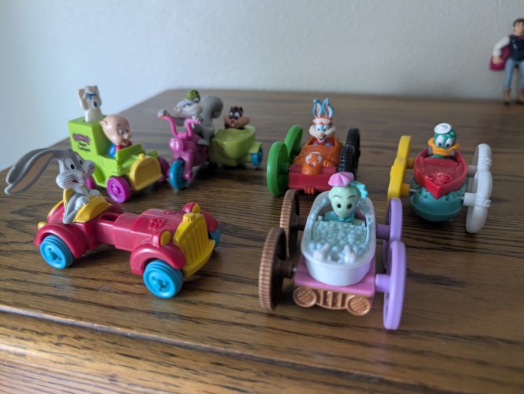 Vintage Tiny Toon Adventures Vehicles - McDonald's offered these toys in their Happy Meal in November of 1992