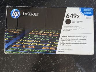 HP 649X CE260X Black High-Yield Toner Cartridge