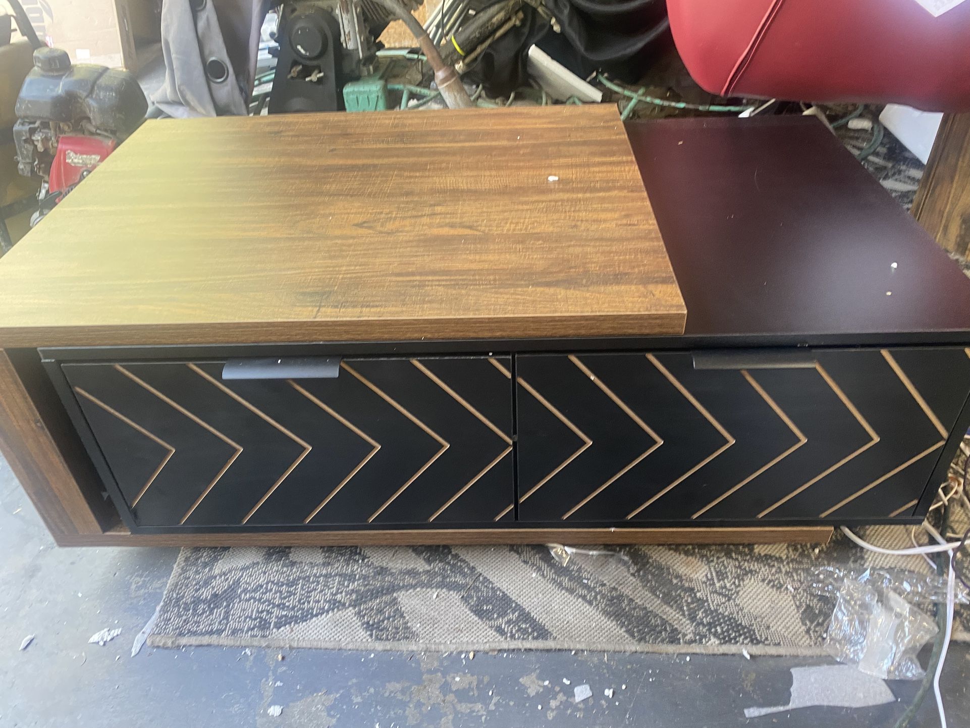 Extendable Coffee Table, Center Table Cocktail Table With 2 Storage Drawers
