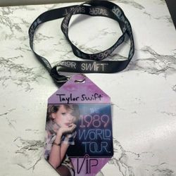 Official Taylor Swift 1989 Tour Vip Lanyard and Lenticular Holographic Laminate.