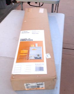 White Bookshelf 36" high NOT ASSEMBLED