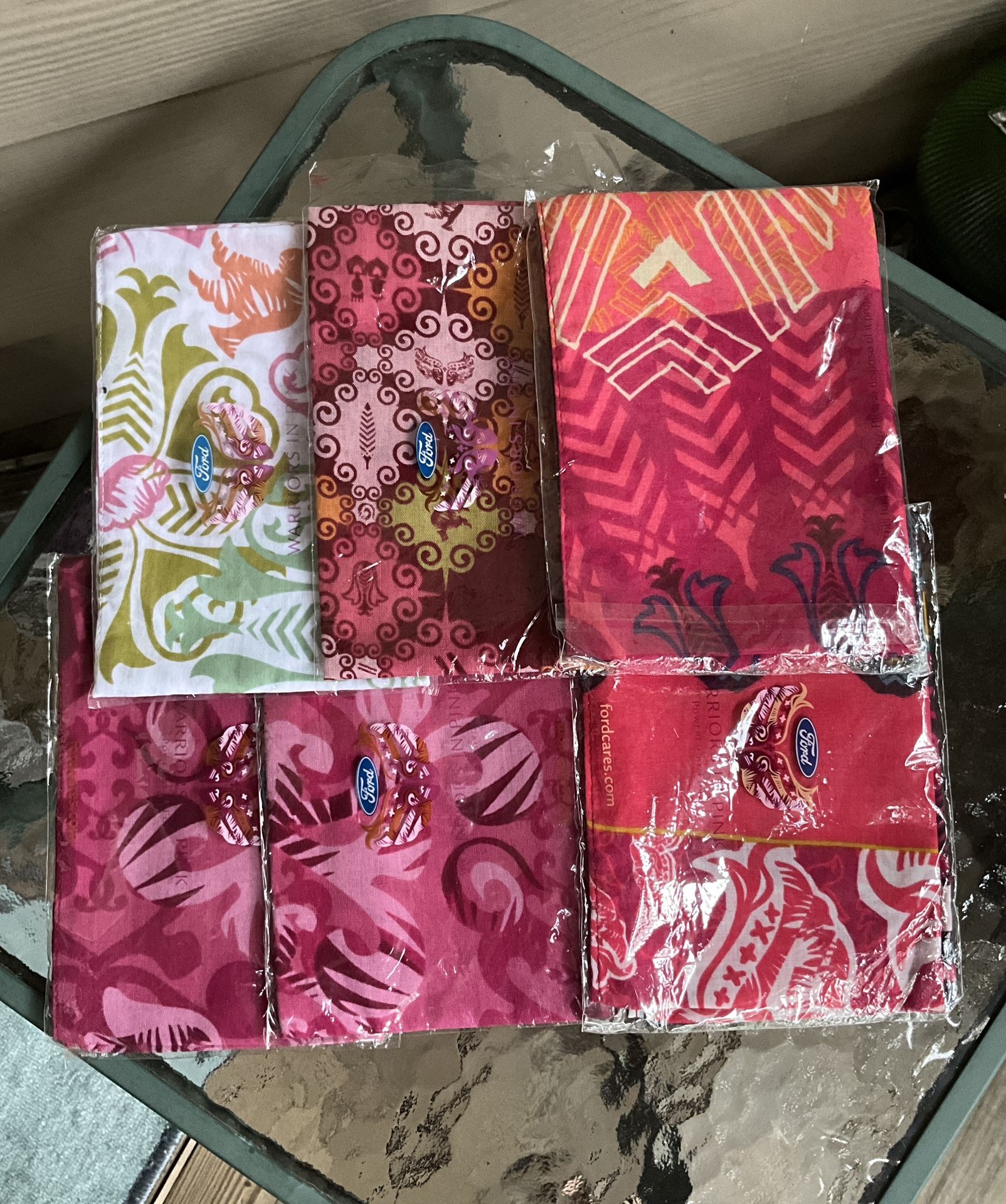 Elegant Floral Scarves & Wraps for Women, Set of 7