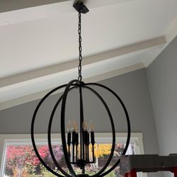 Sean Lavin Corinne 6 Light Oil Rubbed Bronze Farmhouse Cottagecore Orb Chandelier 