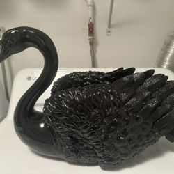 Large Black Swan Halloween Decor 