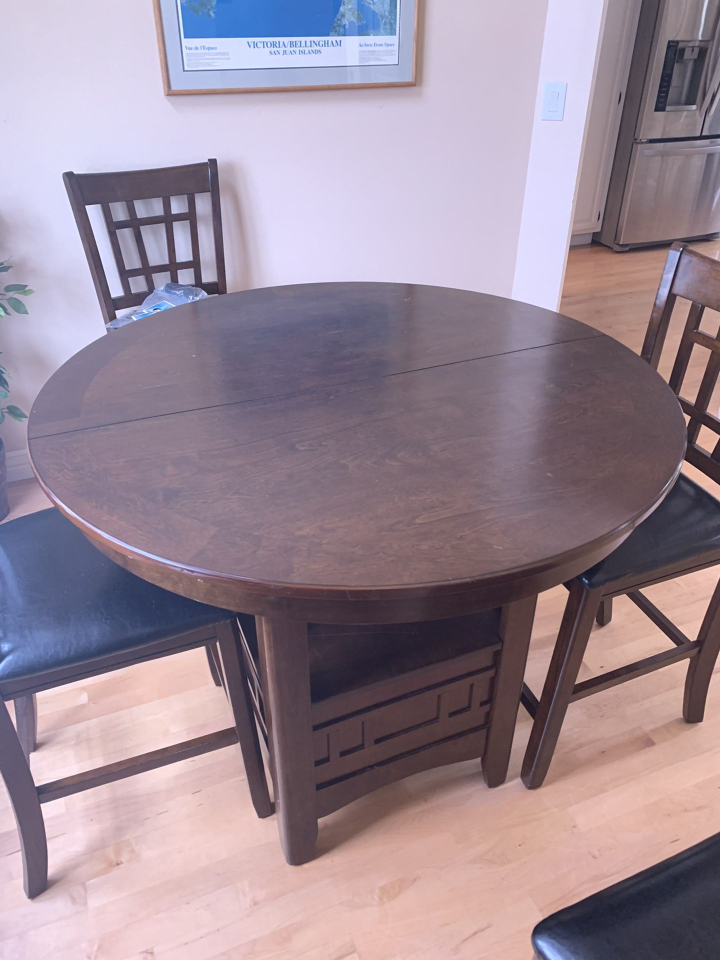 Great Tall Expandable Dining Table With Chairs 