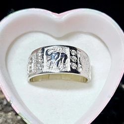 .925 Mexican Silver Ring Size 8"