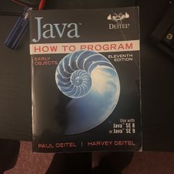 Java: How  to program 11th Edition 