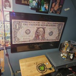 Paper Money Art Framed
